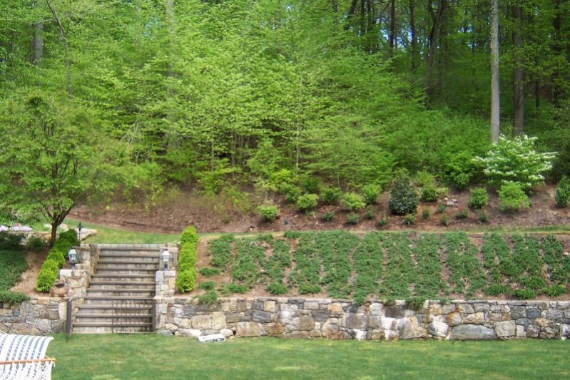 Stone Steps and Garden Landscape Dewane Landscape and Design