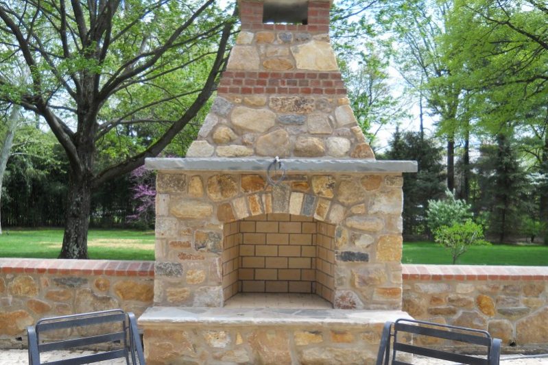 Outdoor Fireplace Dewane Landscape and Design